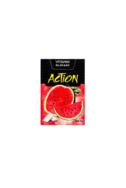 ACTION GUM Watermelon Vitamin 25Gm