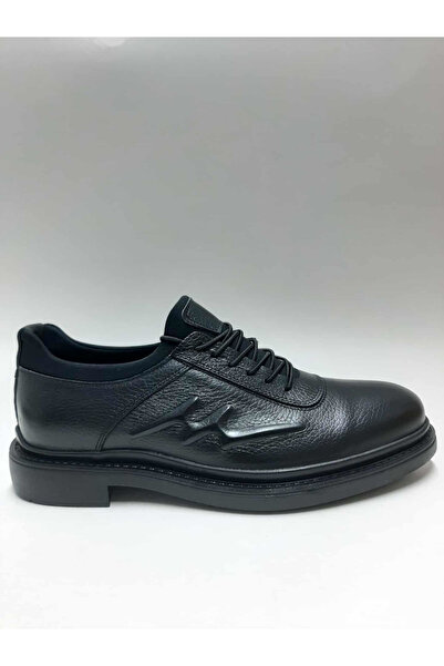 marutti Genuine Leather Heels Rubber Sole Black Color Wide Fit Winter Men's S...