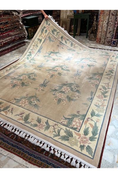 RD RAMAZAN DAĞ EL HALI SANATI El Dokuma Kabartmalı Çin Halısı 2 El Ebat 300x240