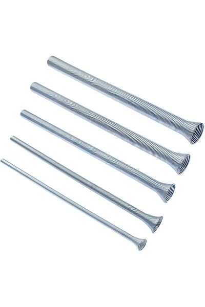 Raco 5pcs 21cm Spring Tube Bender CT-102-L Pipe Bender 1/4" 5/16" 3/8" 1/2" 5/8" Connector for Refri