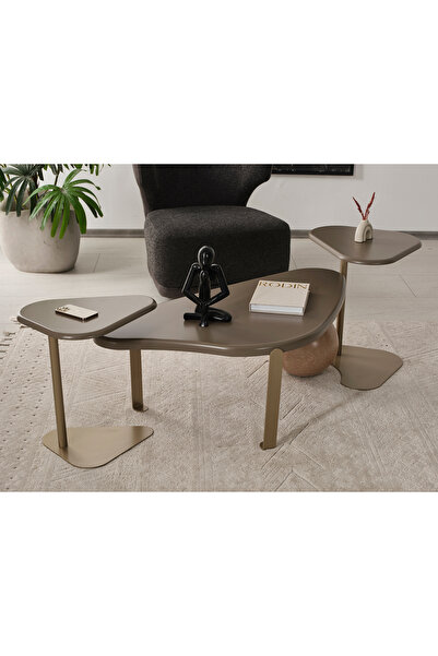 CEYHUL PİANO DEMONTE ORTA SEHPA VE ZİGON SEHPA SET