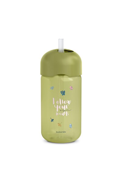 Suavinex Drip-free water bottle, Bears, 340 ml, bgreen