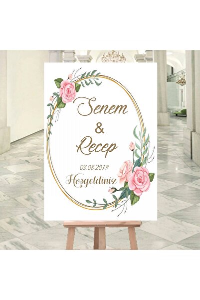 Klas Reklam Kişiye Özel Tasarım Fotoğraflı Karşılama Panosu 50x70 cm