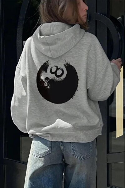 Oksit Унисекс суитшърт с осем гърба, отпечатан и подплатен с памук