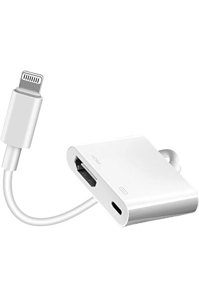 007 MFi Lightning to HDMI Digital AV Adapter 1080P HD with Charging Port (iPhone/iPad)