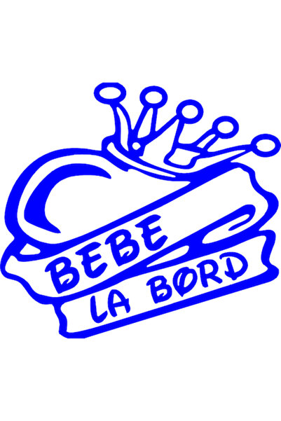 Oracal Car sticker "Baby on board", 17x15 cm, Blue