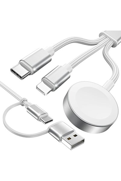 Ctoby Multi Fast Charging Cable (3-in-2) USB A/Type C/Lightning 1.8m