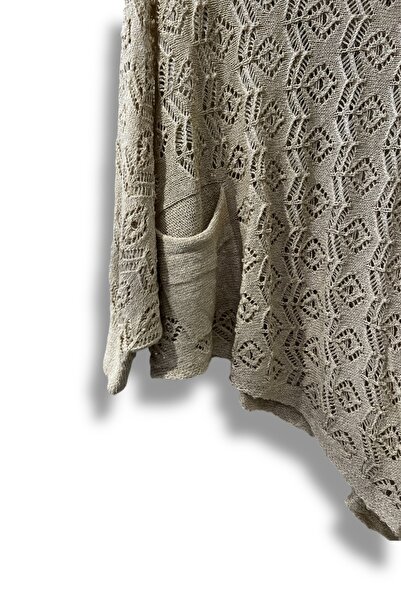 SUMEF Γυναικεία Mercerized δαντελωτή πλέξη Ασύμμετρη Πλεκτή Μπλούζα – Τυπικό μέγεθος (38-48 Συμβατό)