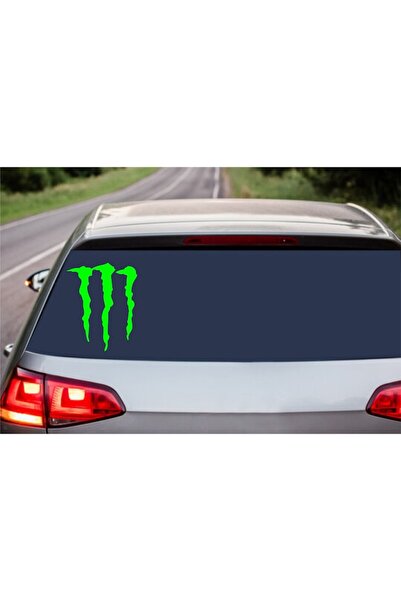 Oracal "Monster" car sticker, 17x13 cm, green