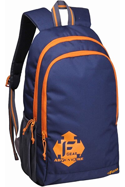 F Gear Castle NBO Casual Polyester Laptop Backpack, Orange, 22L (2181)