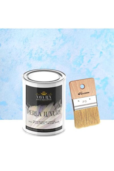 YaYa Color Luxury Decorative Paint, Perla Luxury with Pearl Flakes, Light Blu...
