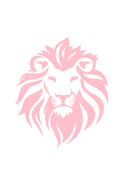 Oracal Car sticker "Lion", 17x17 cm, pink