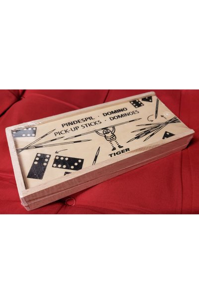 Calimera Toys Wooden Domino and Mikadon's Sticks Game