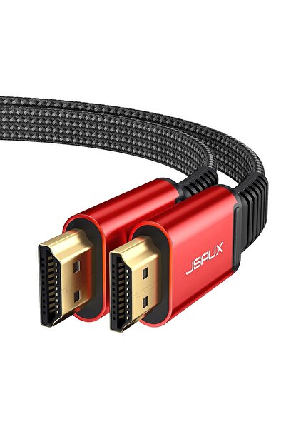 jsaux كابل HDMI 4K بطول 3 أمتار، HDMI 2.0 رفيع مسطح عالي السرعة 18 جيجابت في ...
