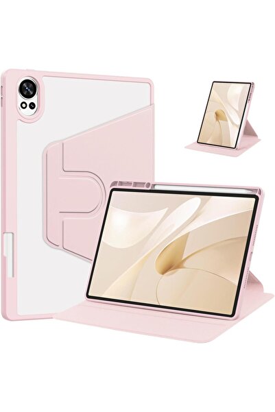007 Vurtboly Hybrid Case for Huawei MatePad 12X 12 Inch 2024 - Clear Acrylic Multi-Angle (Pink)