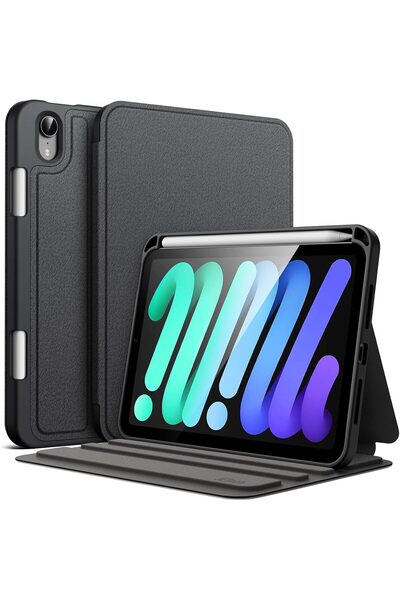 JETech Case for iPad Mini (A17 Pro 2024 / Mini 6 2021) with Pencil Holder, Slim Multi-Angle Cover -