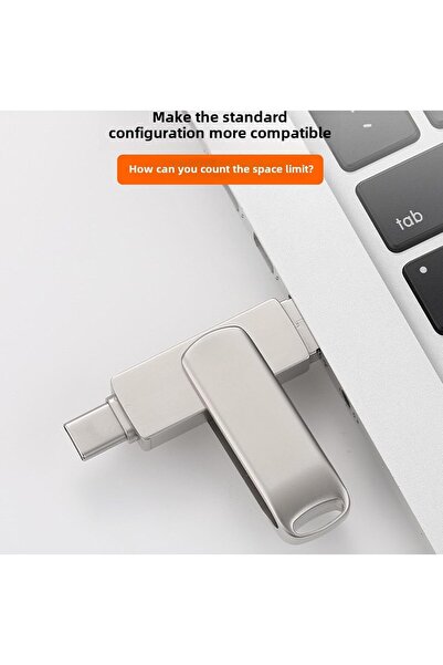 LinJie Dual Drive Mobile USB Flash Drive 1TB - External Storage for iPhone/PC/iPad