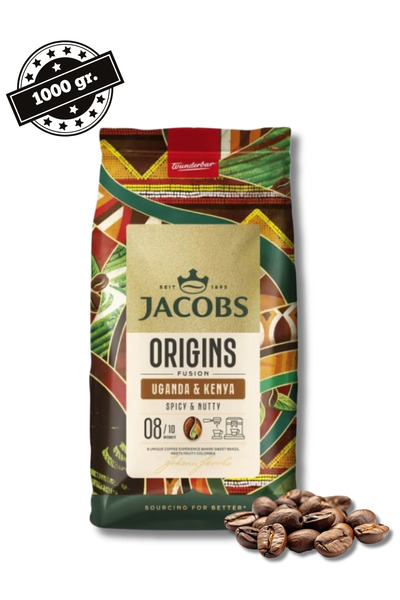 Jacobs Boabe de cafea Origins Uganda și Kenya 1 kg