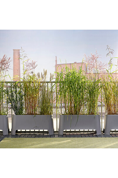 IKEA ASPAREN Planter, grey, outdoor, 89 x 38 cm