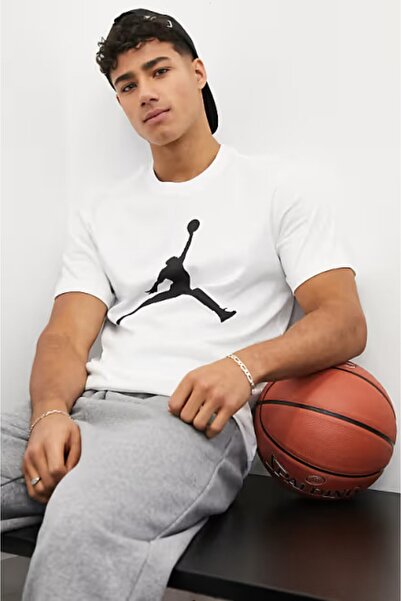 Nike Jordan Jumpman Short-Sleeve Cotton White Men's T-Shirt