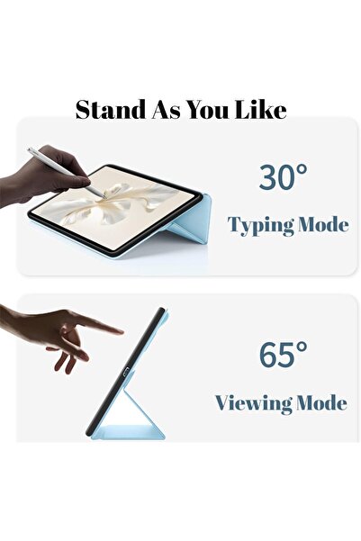 neslin Case for Honor Pad 9 12.1 inch (2024) - Slim TPU Stand Cover, Auto Wake/Sleep, Pink