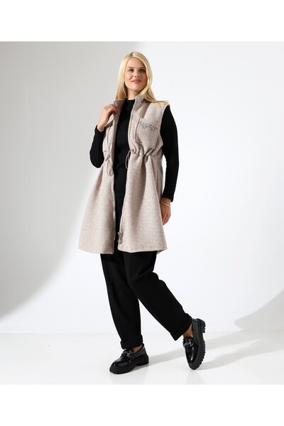 Fi'l Arz Fashion Women's Zipper Closure Modest Vest