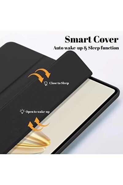 007 Vurtboly Tri-Fold Slim Shockproof TPU Case for Huawei MatePad Pro 12.2 (2024) - Black