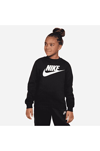 Nike Bluza K NSW CLUB FLC CREW LS HBR