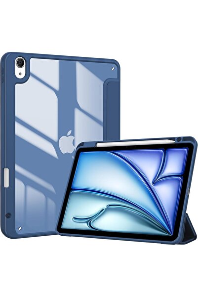 PROCASE iPad Air 5/4 (10.9") Case with Pencil Holder - Transparent Hard Back, Navy