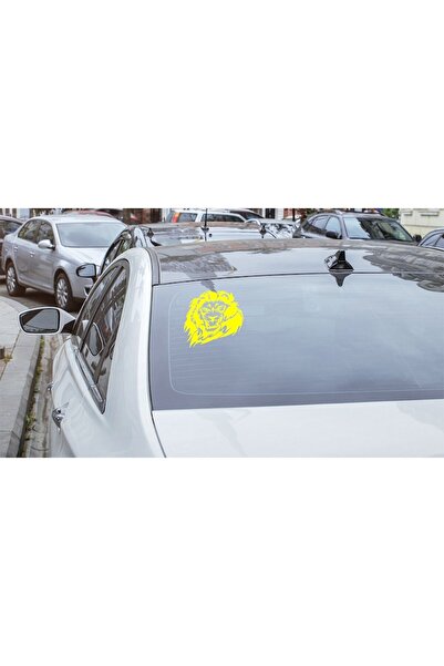 Oracal Car sticker ''Lion v2'', 17x16 cm, yellow