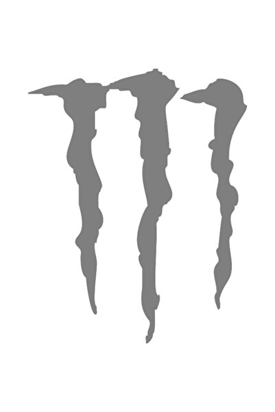 Oracal "Monster" car sticker, 17x13 cm, grey