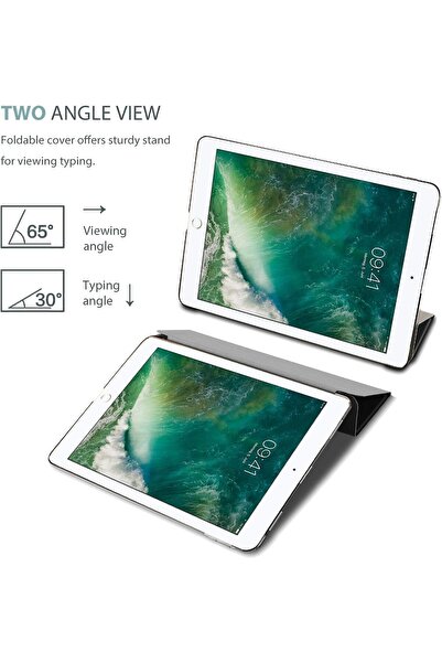 PROCASE iPad Pro 12.9 Case (2015/2017) Ultra Slim Translucent Frosted Back - Black