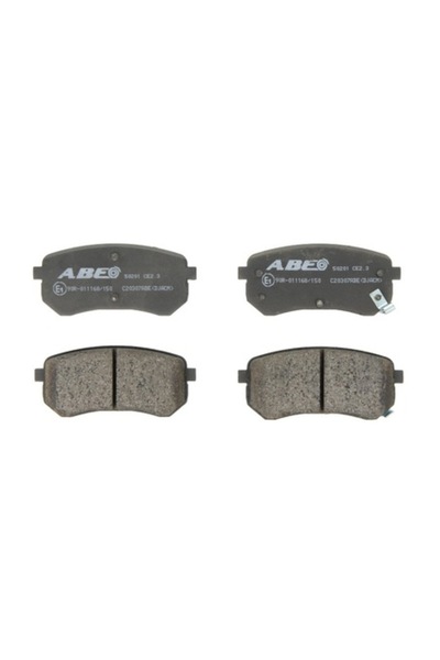 Abe Σετ 4 τεμαχίων πίσω τακάκια φρένων, συμβατό με HYUNDAI i10 I & II, KIA PI...