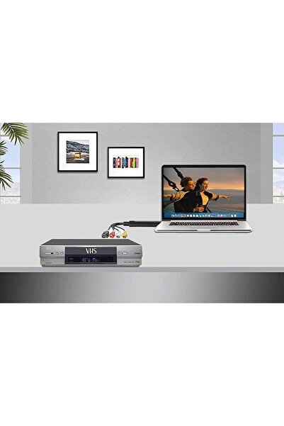 KASTWAVE USB 2.0 Video Capture Card - VHS/MiniDV/Hi8/DVD/VCR to Digital Converter (Mac & PC)