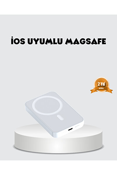 Skygo MagSafe Uyumlu Kablosuz Batarya – 27W Hızlı Şarj Destekli Kompakt Güç B...