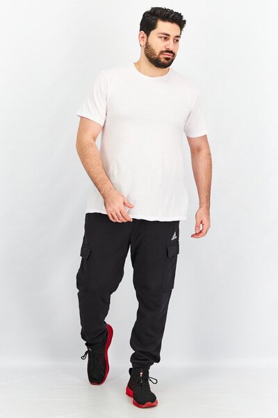 adidas Men Regular Fit Essential Fleece Training Sweatpants, Black