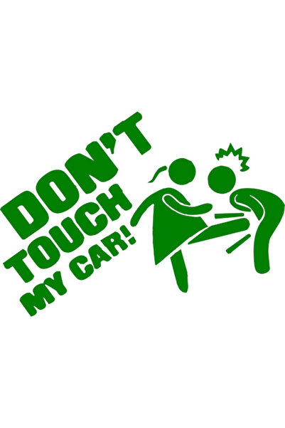 Oracal Car sticker "Don't touch my car", 20cm, green