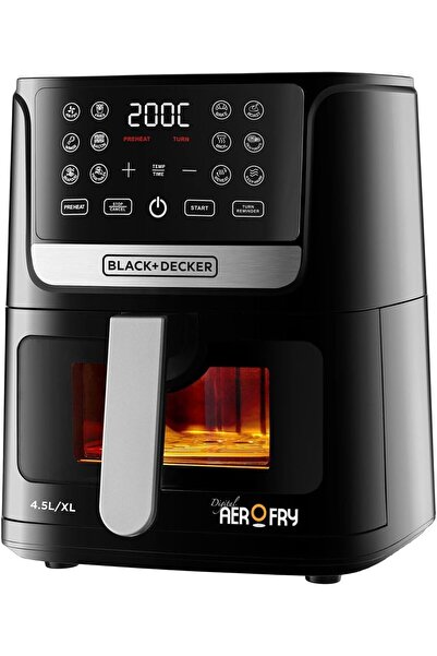 Black and Decker BLACK+DECKER 4.5L Air Fryer AF4500-B5 - LED Touch, 12 Presets, 80-200°C