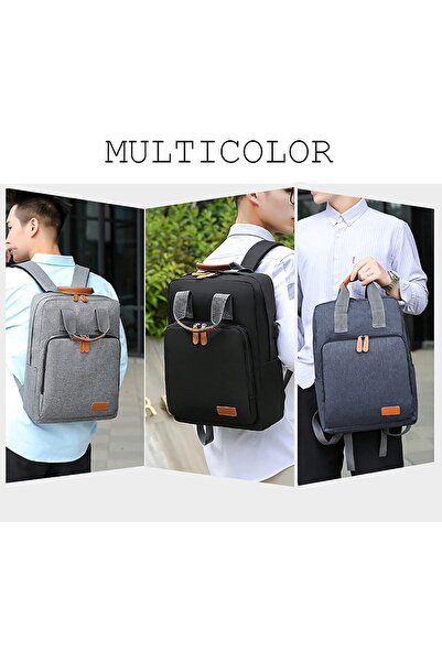 NALACAL Men's Laptop Backpack 3-Piece Set — Large Capacity USB Charging Port, Multi-pocket Casual Travel &