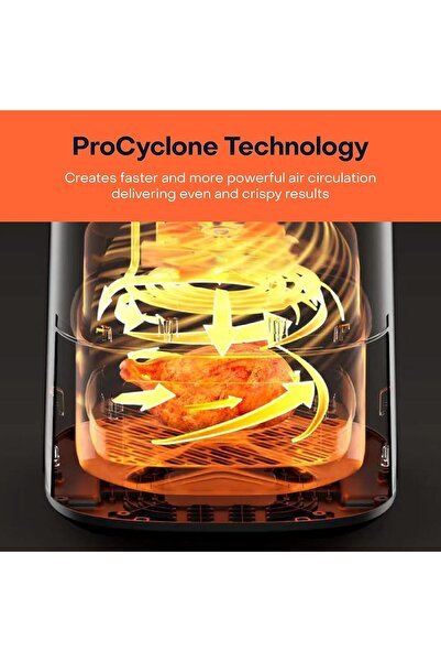 Nutricook Essentials Digital Air Fryer, ProCyclone, 10 Presets, 1500W, 5.2L, Grey