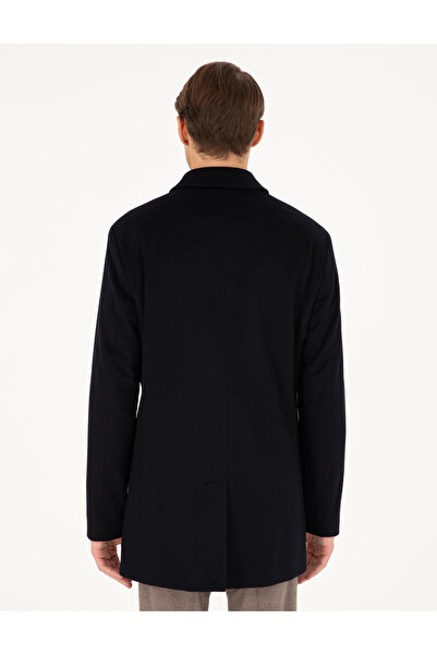 Pierre Cardin Men's Woven Fabric Wool Slim Fit Coat