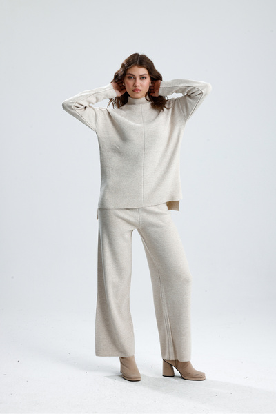 jöns since 1997 Women's Sweater and Pants Basic Knitwear Two-Piece Set