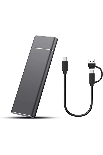 007 64GB Portable Slim USB 3.1 SSD External Hard Drive (Black) - JINHEC