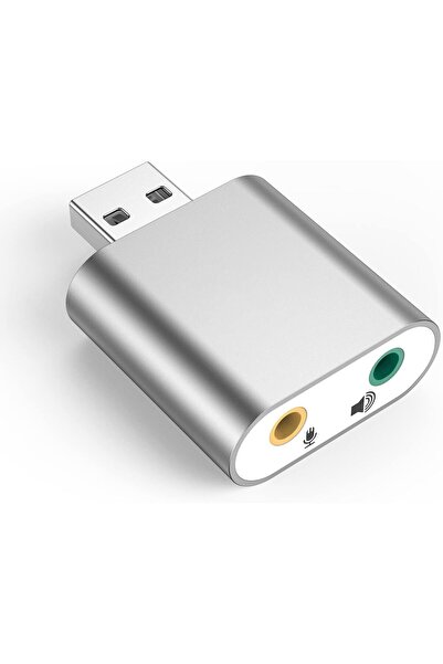 007 محول صوت ستيريو خارجي USB من Exifor 7.1، ميكروفون سماعة رأس TRS/TRRS مقاس...