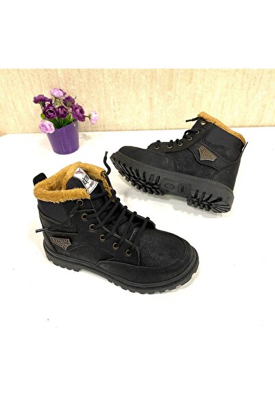 Trendy Moda Yeni Sezon Kaymaz Taban Tam Kalıp İçi Kürklü Erkek Bot