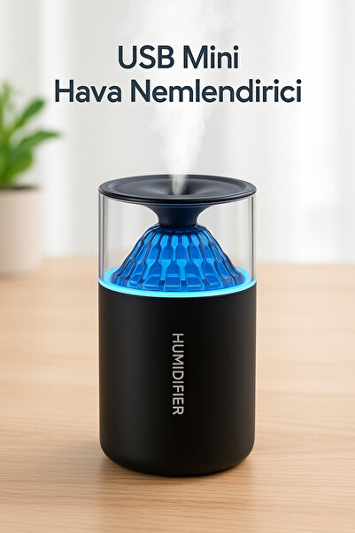 Amentes Oda ve Araç Hava Nemlendirici Buhar Makinesi Volkanik Alev Aroma Difü...