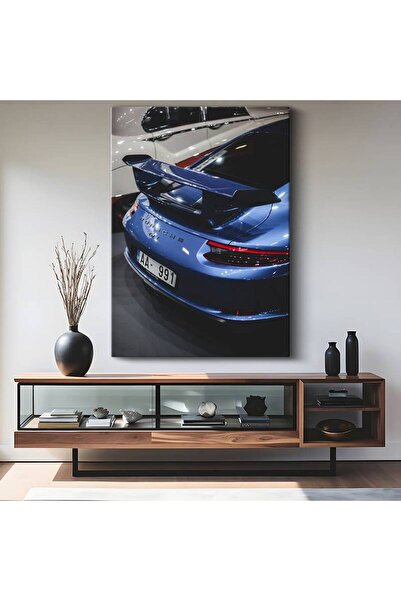 gurbaart Porsche 911 GT3 Yarış Arabası Kanvas Elegant Tablo Alman Spor Otomob...
