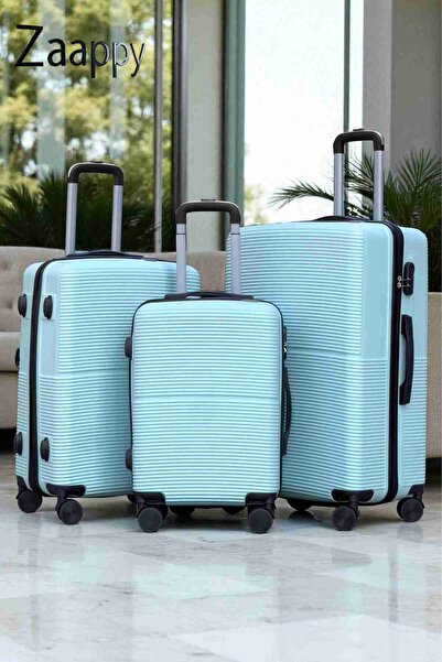 ZAAPPY Hard Shell Lightweight ABS 3PCS SET (20/24/28 Inch) Luggage, Secured Lock Suitcase