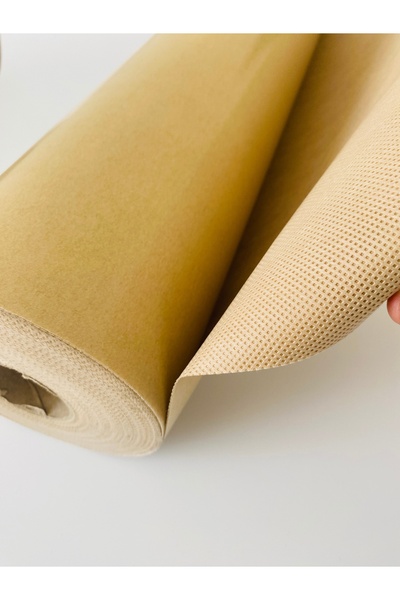 seyranat Kendinden Güçlü Yapışkanlı Bej-Kahverengi 1 Metre Etamin Arkası, Pun...