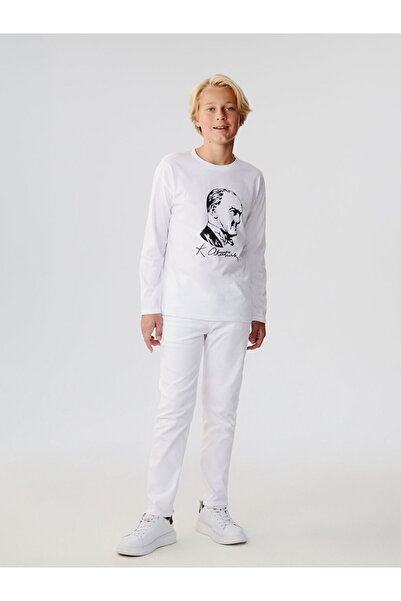 LC Waikiki Create Your Style from Uzg Store |   Crew Neck Ataturk Printed Boys' T-Shirt